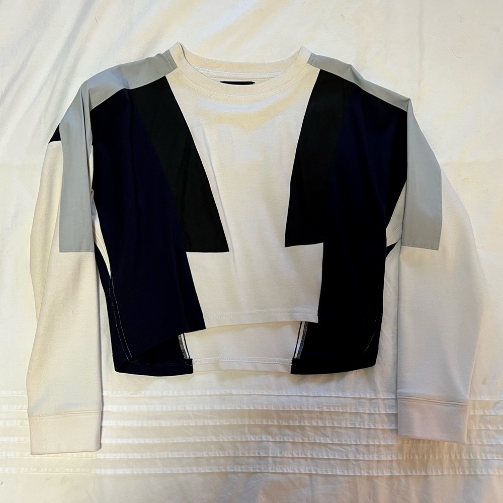 Kith Monochrome Geometric Crop Top